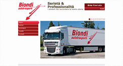 Desktop Screenshot of biondi-trasporti.com